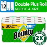 Bounty Select-A-Size Paper Towels 12 Double Plus Rolls image 3