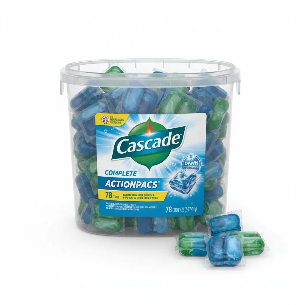 Cascade Complete ActionPacs Dishwasher Detergent 78ct
