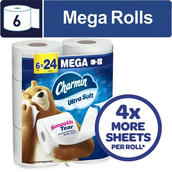 Charmin Ultra Soft Toilet Paper 18 Mega Rolls