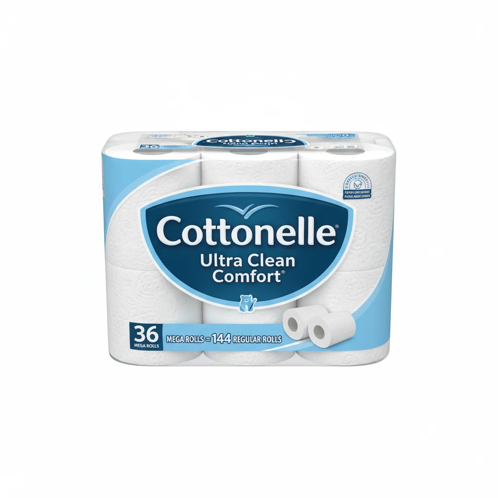 Cottonelle Ultra Clean Comfort Toilet Paper 36 Mega Rolls