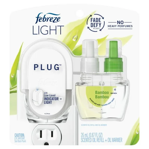 Febreze Plug Air Freshener Starter Kit 2-Pack Bamboo image 2