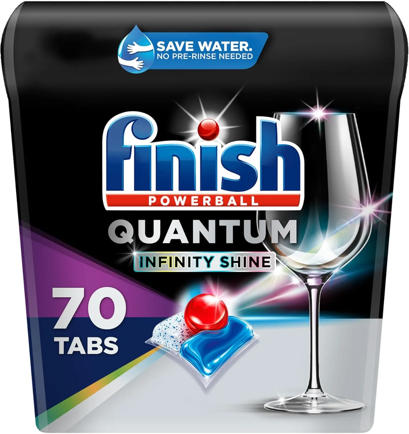 Finish Quantum Infinity Shine Dishwasher Detergent Pods 64ct image 2