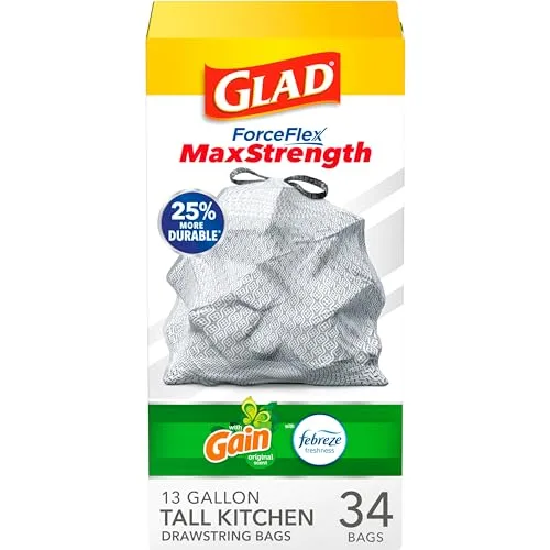 Glad ForceFlex Plus Advanced Protection Trash Bags 13gal 120ct image 2