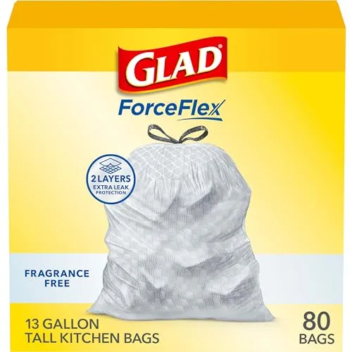 Glad ForceFlex Plus Advanced Protection Trash Bags 13gal 120ct image 3