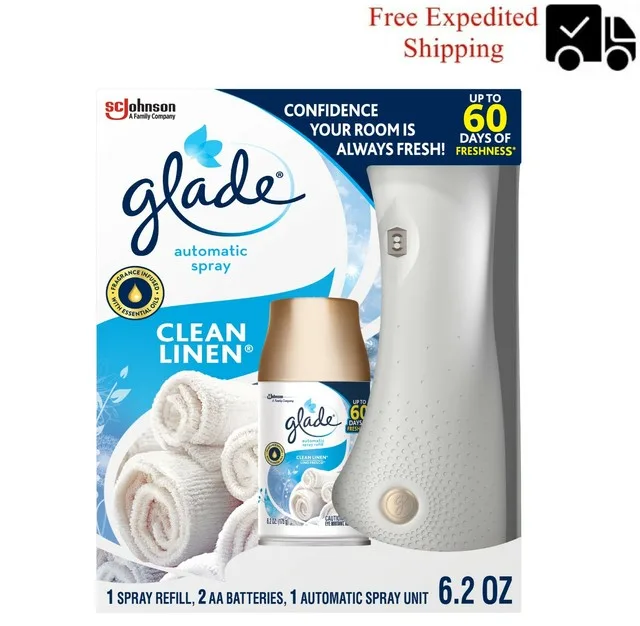 Glade Automatic Spray Starter Kit Clean Linen