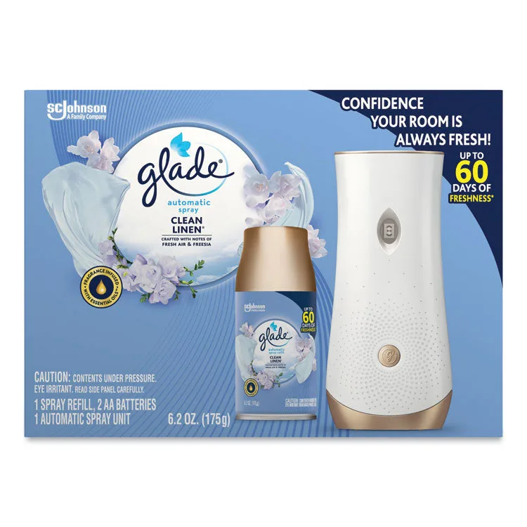 Glade Automatic Spray Starter Kit Clean Linen image 2