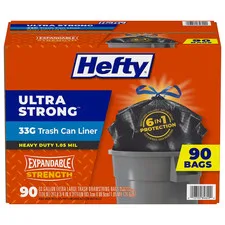 Hefty Ultra Strong Multipurpose Large Trash Bags 33gal 60ct image 3