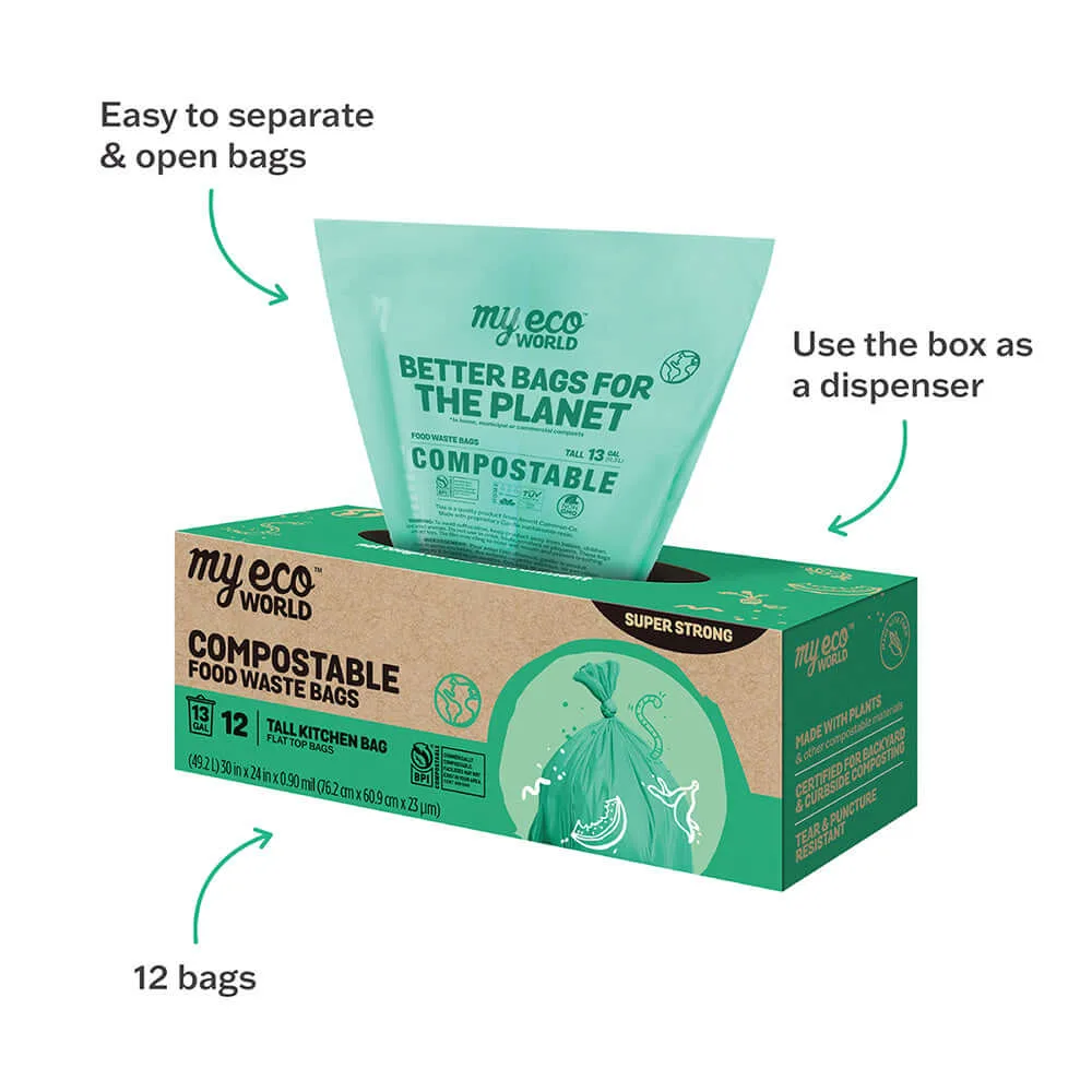 If You Care Certified Compostable Trash Bags 13gal 12ct image 2