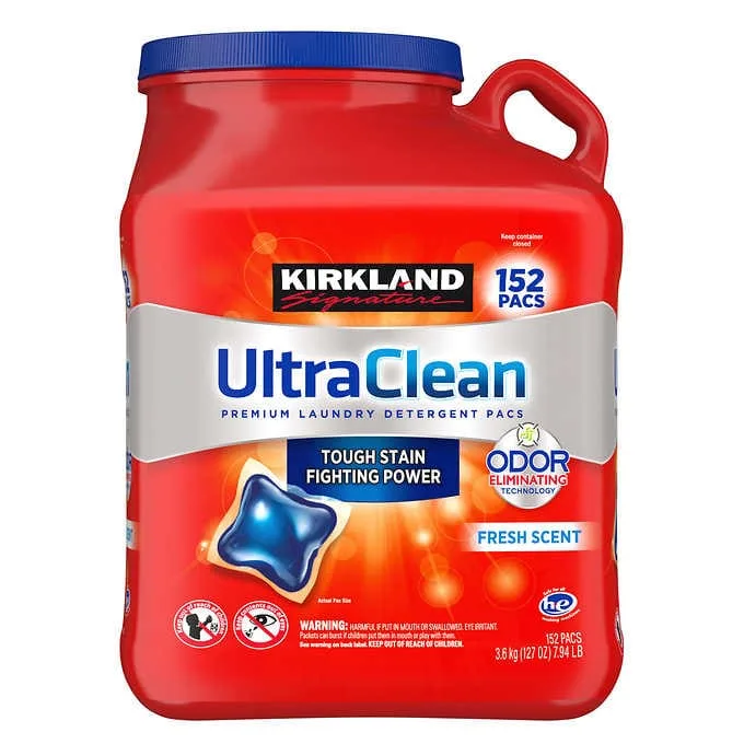 Kirkland Signature Ultra Clean Laundry Pacs 152ct
