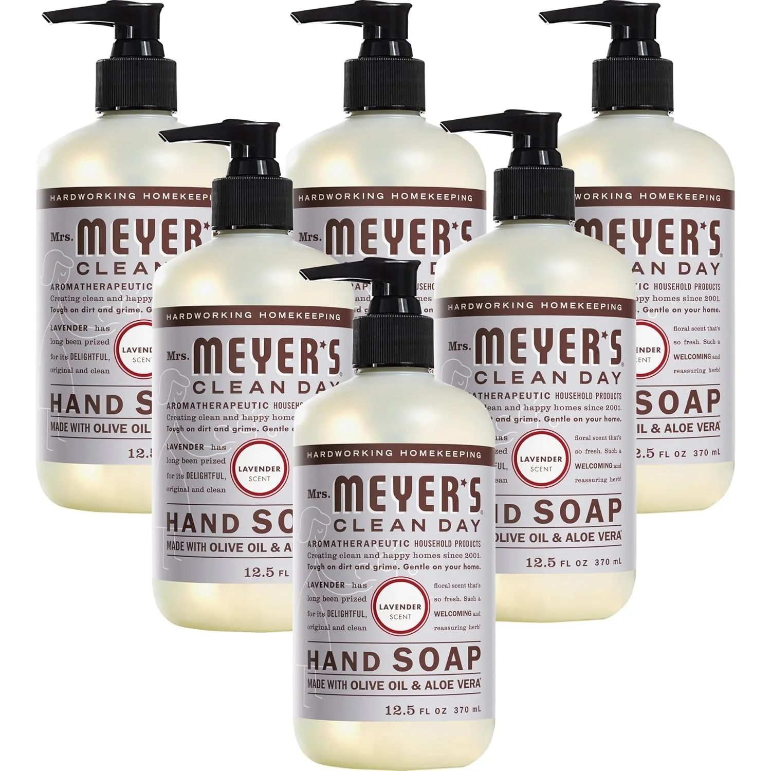 Mrs. Meyer's Clean Day Hand Soap Lavender 12.5oz 3-Pack image 2