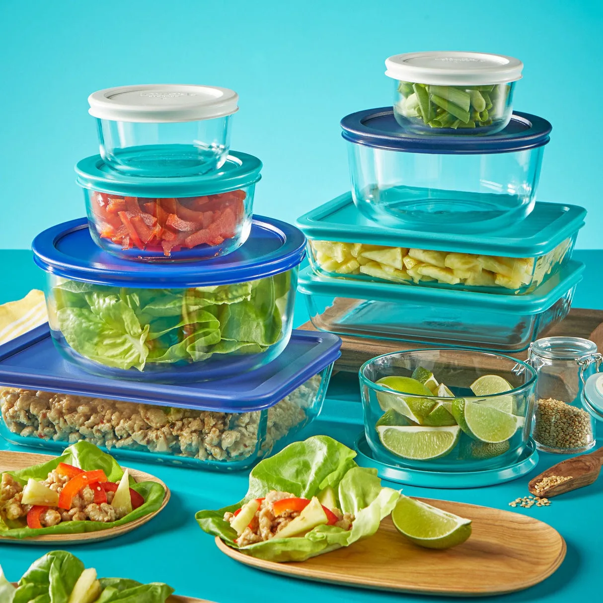 Pyrex Simply Store Glass Food Storage Set 18-Piece