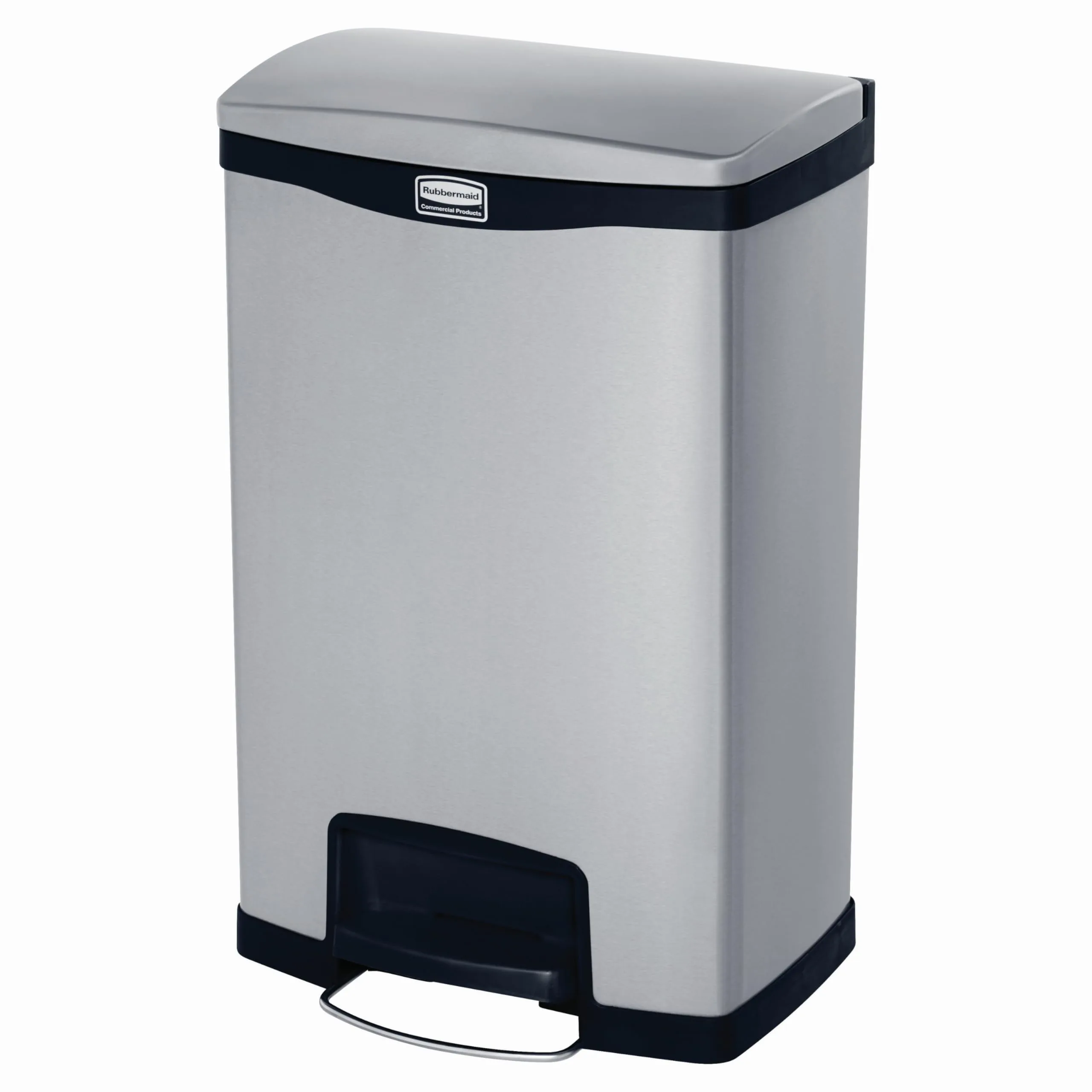 Rubbermaid Commercial Products Step-On Trash Can 6gal Steel