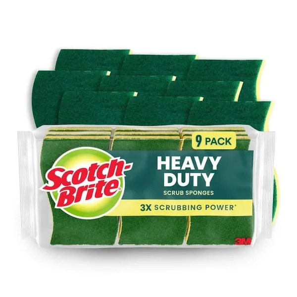 Scotch-Brite Heavy Duty Scrub Sponge 9-Pack
